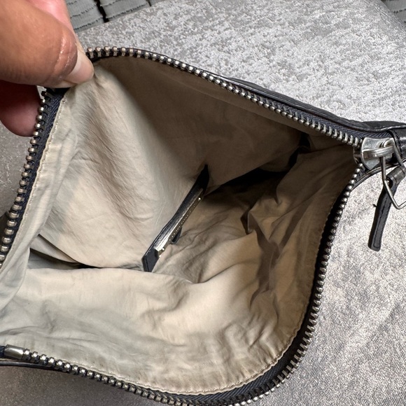 Olivia Harris Charcoal Leather Crossbody Bag - Picture 5 of 11